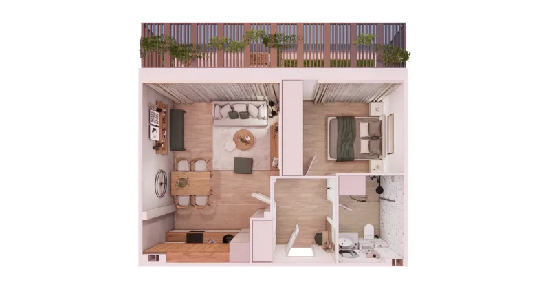 Jednosoban stan Tip 14